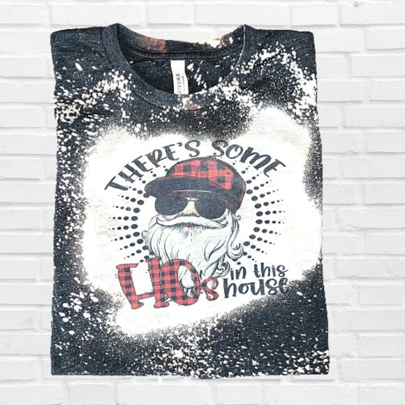 There's some Hos in this house Bleached Short Sleeve Shirt - Picture 7 of 11